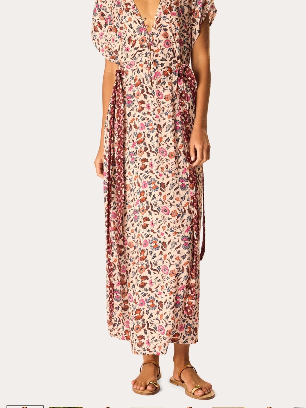 Natalie Martin Monica Floral V-Neck Maxi Dress